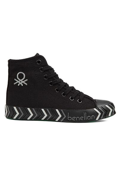 Benetton ® |   BN-90625- Negru Negru - Pantofi sport pentru femei