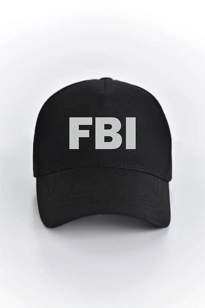 venüsdijital Светлоотразителна шапка с щампа на федерален агент на ФБР с нощно сияние