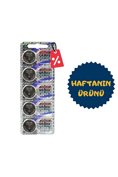TNL Haftanın Ürünü - Maxell Cr2032 Orjinal Hologram 3v Lityum Para Pil 5 Li B...