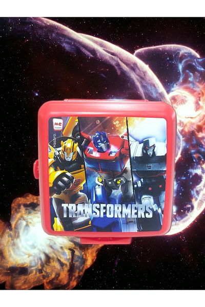 GENC DIJITAL BASKI Transformers Feeding Bowl (FORK-SPOON SEPARATE)