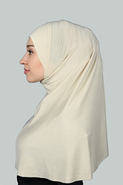 Altobeh Έτοιμο τουρμπάνι Πρακτικό κασκόλ Hijab Hijab - Κάλυμμα προσευχής (XL) - Κρέμα