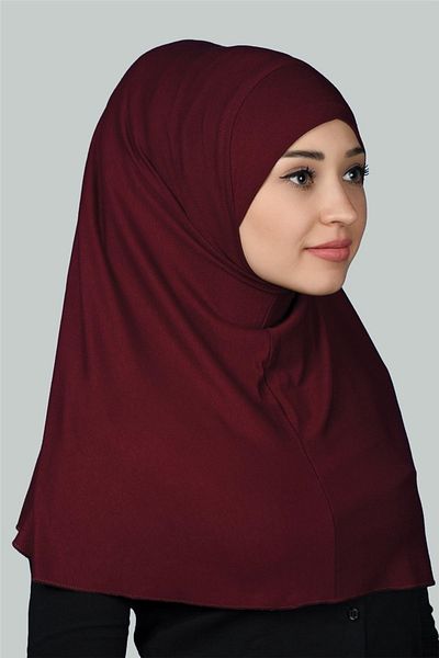 Altobeh Ready Turban Practical Scarf Hijab Hijab - Πανί προσευχής (XL) - Βουργουνδία