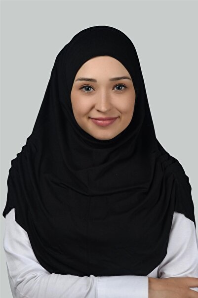 Altobeh Ready Turban Drawstring Pleated Practical Scarf Hijab Hijab - Prayer Cloth - Black