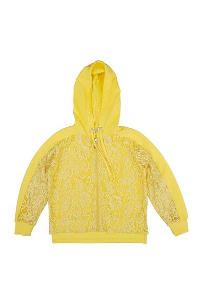 best kids Girl's Yellow Hooded Sweatshirt