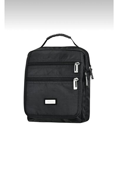 Ölmezler SEVENTEEN Erkek Siyah Dikey El Ve Omuz Çantası