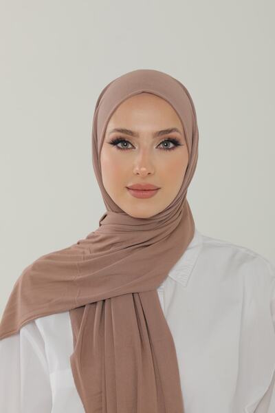 Beyzak Leylak Luxury Penye Şal - Kadın Tesettür Jersey Hijab Lycra Shawl