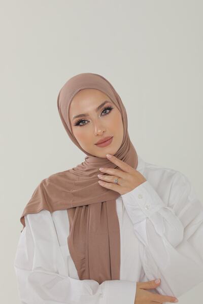 Beyzak Leylak Luxury Penye Şal - Kadın Tesettür Jersey Hijab Lycra Shawl