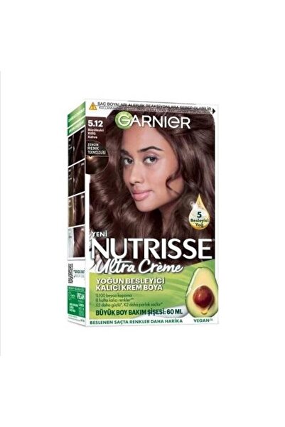 Garnier Nutrisse Ultra Creme Saç Boyası 5.12 Büyüleyici Kahve