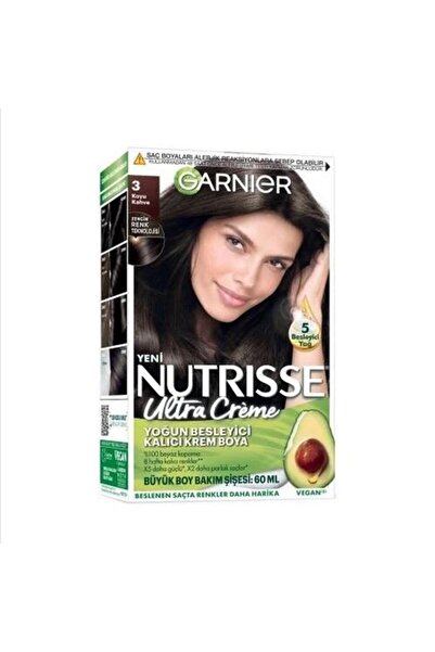 Garnier Nutrisse Ultra Creme Saç Boyası 3 Koyu Kahve