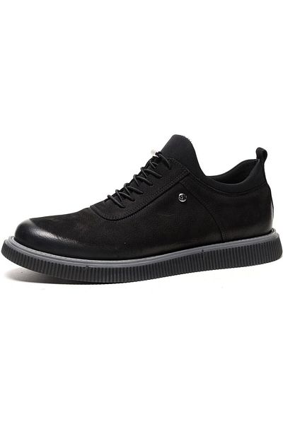 Pierre Cardin 61896 Μαύρα Nubuck Χειμερινά Ανδρικά Παπούτσια