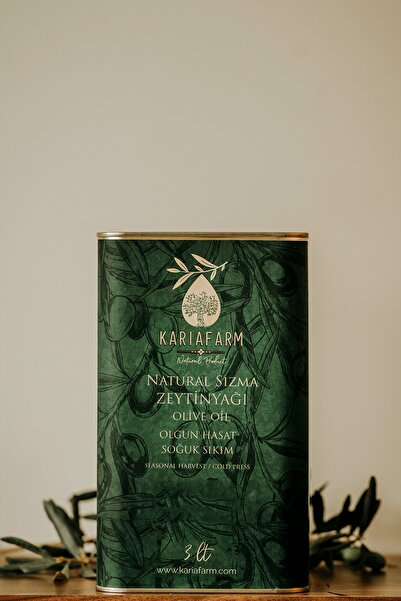 Kariafarm Naturel Sızma Zeytinyağı 3lt