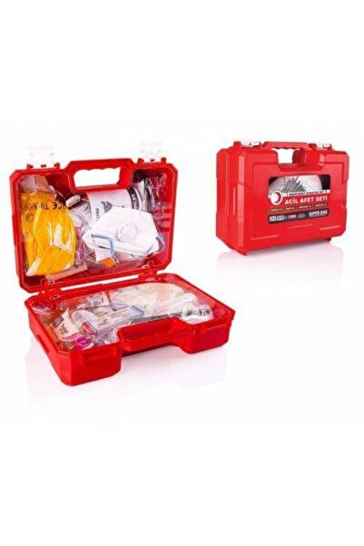 Süper Bag Acil Afet Ve Deprem Seti Ve Çantası Yönetmeliğe Uygun Içi Dolu 29 P...