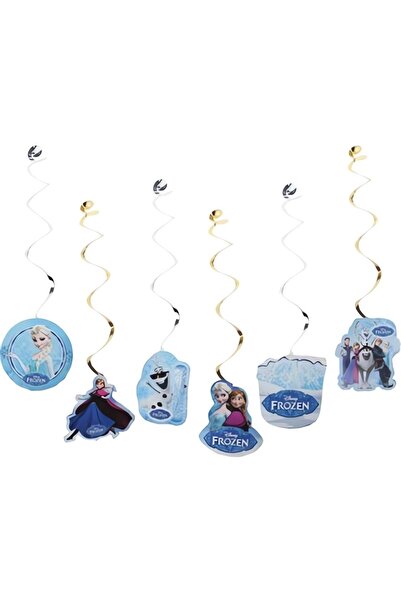LASAGNA STORE Ornament de tavan cu tema Frozen Elsa, set de 6 bucăți