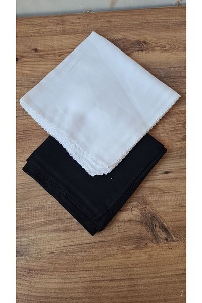 Nilbutik Women's Hijab White Cotton Underwear (Writing)