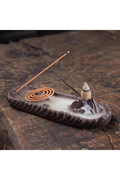 Ard.Art Himalaya Siyah Geri Akış Ve Çubuk Tütsülük Biblo Obje