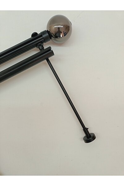 BeSe HOME LATİF TEK RAYLI METAL RUSTİK 200 CM PERDE ASKISI PERDE KORNİŞİ