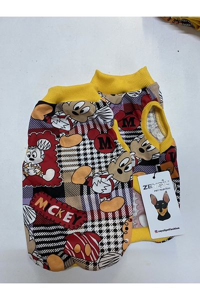 zeyşil Cat Dog Undershirt Patterned