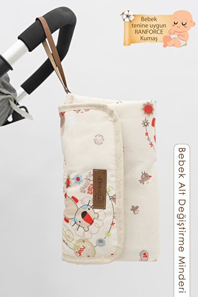 mordesign Baby Bag Changing Mat, Changing Pad, Portable Care Bag, Animal Series,