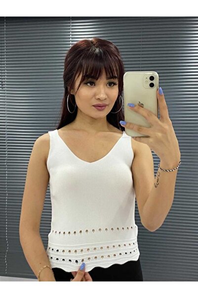 anne moda ankara V-подібний виріз, шість ажурних отворів, 1-й сорт трикотаж, ...