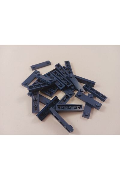 LEGO Custom Accessory Plate Modified 1 x 4 Stud Groove Navy Blue Brick 6 pieces to send