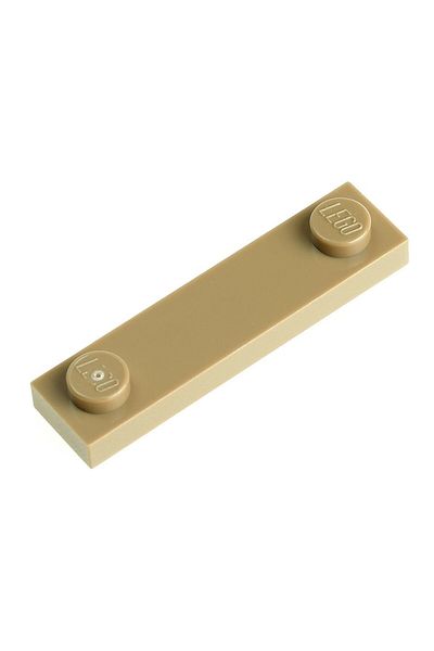 LEGO Custom MOC Accessory Plate Modified 1 x 4 Stud Dark Tan Brick 4 pieces to send