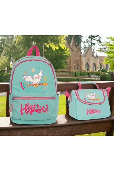 Harry Potter Geantă și cutie de prânz pentru școala Academiei Hogwarts (cu licență)