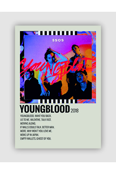 fırsatlar diyarı 5 Seconds of Summer’ın (5SOS) - Youngblood Duvar Posteri - D...