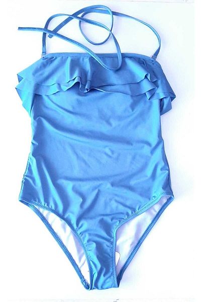 ÇEÇEN HOME Set costume de baie pentru damă cu Volane
