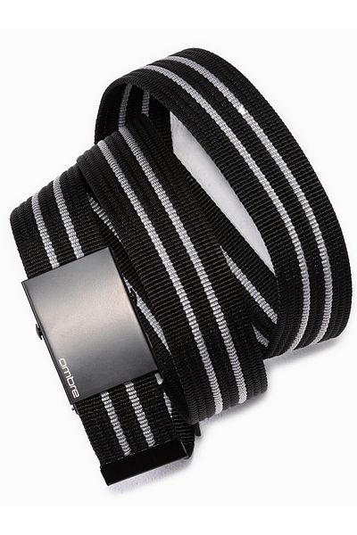 OMBRE Herren Sackleinengürtel A365 - schwarz