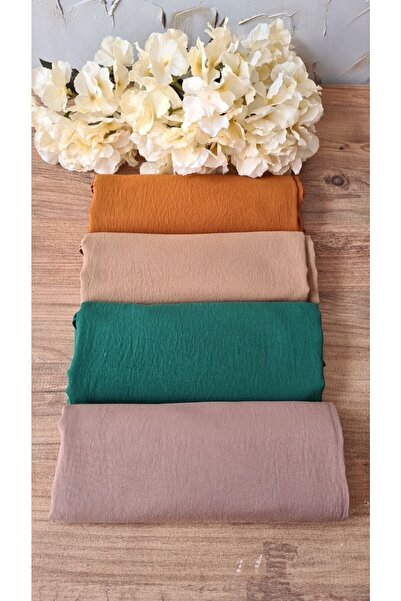 Nilbutik Model șal de jazz din bumbac pentru femei Hijab-Set de 4