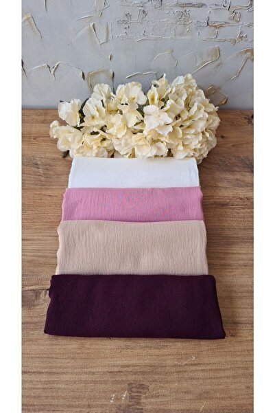 Nilbutik Жіночий бавовняний шарф-хустка з покриттям для голови, набір з 4 штук