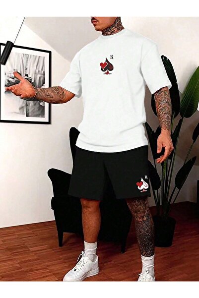 Revasser Unisex beli špajd kupa prilagođeni Štampano Oversize kroj T-shirt šo...