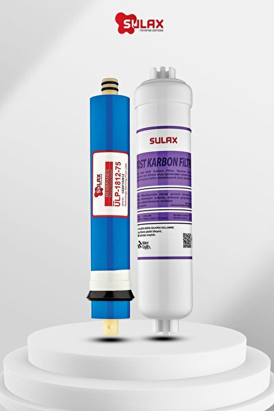 SULAX Su Arıtma Filtre Seti 2'li Set Membran Ve Mineral Filtre