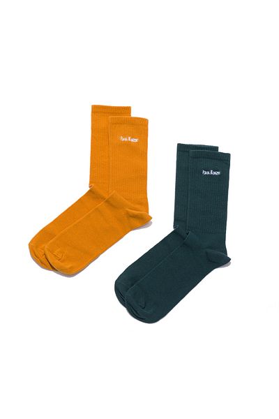 Paul Kenzie 2-Piece Embroidery Logo Unisex Socks Vintage Collection - Remembrance