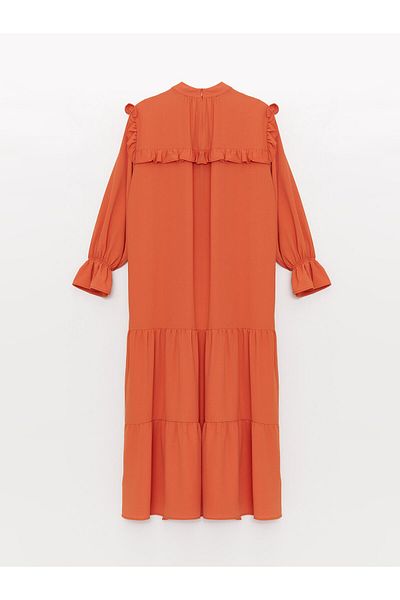 LC Waikiki Oversize γυναικείο φόρεμα - όρθιος γιακάς, μακρύ μανίκι