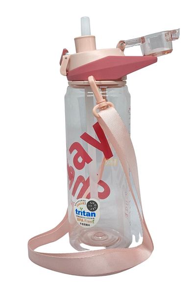 Shotay 900ml New Collection Tritan Water Bottle with Measuring Scale for Use with and without Straw