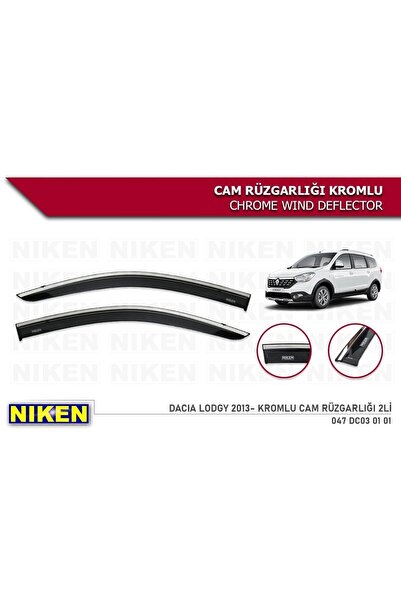 Niken Dacia Lodgy Kromlu Cam Rüzgarlığı 2'li Niken 2013+ sonrası modeller