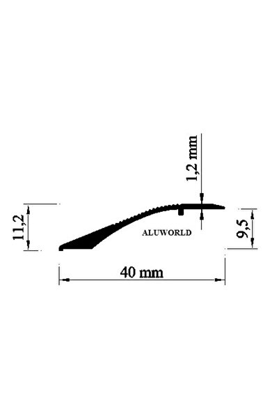 TAHTASAKAL ALÜMİNYUM Alüminyum Kot Farkı Profili - Zemin Geçiş