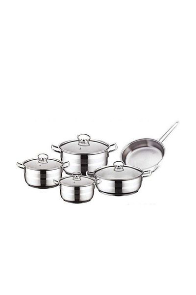 Evimsaray Asude 5-Piece Cookware Set 9 Pieces