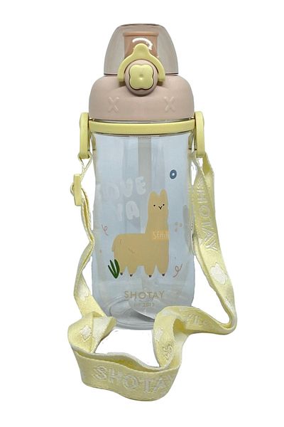 Shotay 600ml New Collection Cute Animals Tritan Water Bottle with Strap and Strap
