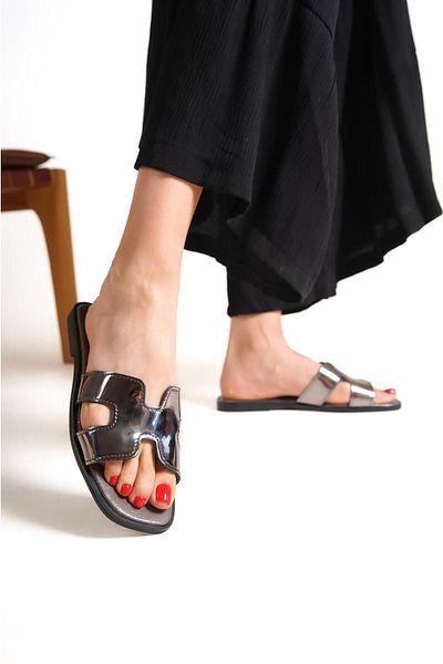 Capone Outfitters Mules - Gold - Flat