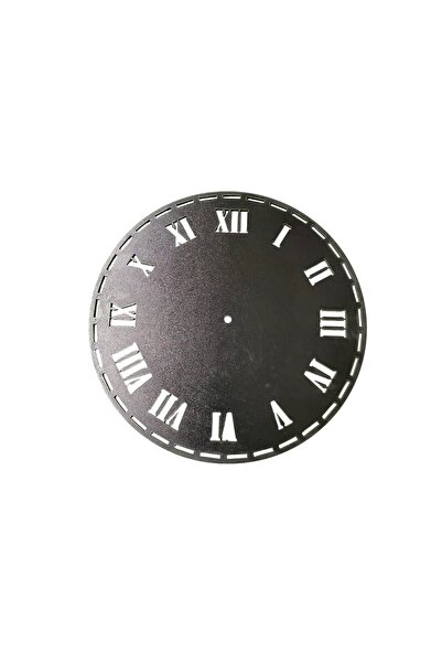 aladepo Дървена ролка за часовник с макраме и римски цифри, черна, 20 см