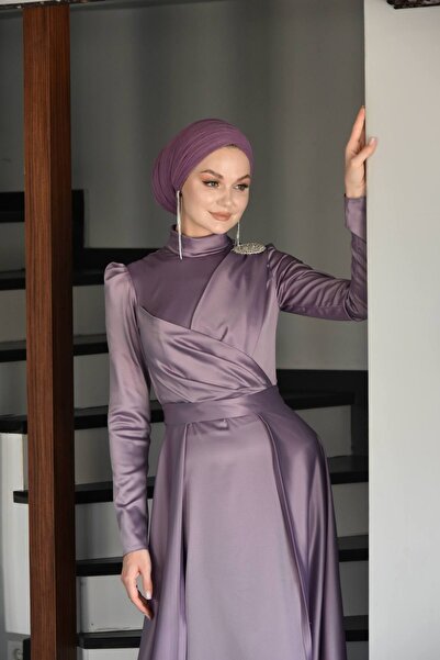 MAHİDEVRAN Peri Kızı Lila Abiye Elbise
