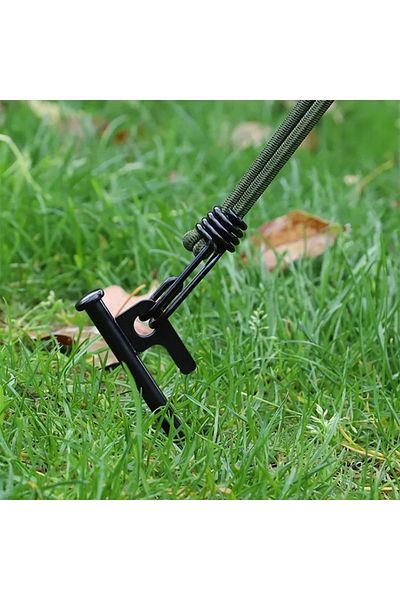 Bal-Kar 8 τμχ 20cm Σιδερένιο Καρφί Σκηνής Μετάδοσης, Πασσάλι με Αντιολισθητικό Γάντζο
