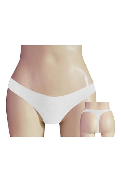 Papatya Chiloți tanga fără urme tăiați cu laser din 3 piese-Culoare-L-XL