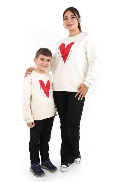 DİVİSTA Mother Child Printed Sweatshirt