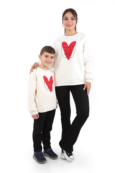 DİVİSTA Mother Child Printed Sweatshirt