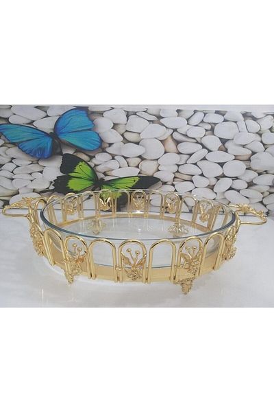 Kalbelek Japanese Rose Special Design Wavy Borcam Gold Presentation Holder