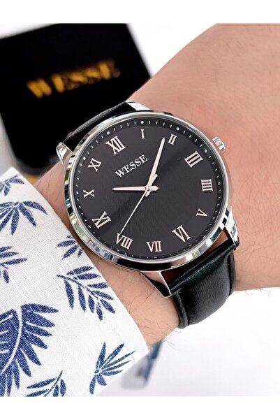 Wesse WWG208002 Wesse Deri Kordon Kararmaz Renk Atmaz 5 Atm Suya Dayaknıklı E...