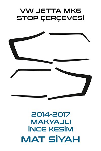 GRAFİCAR ملصق إطار إيقاف Volkswagen Jetta Mk6 - سهل الاستخدام - يدوم طويلاً